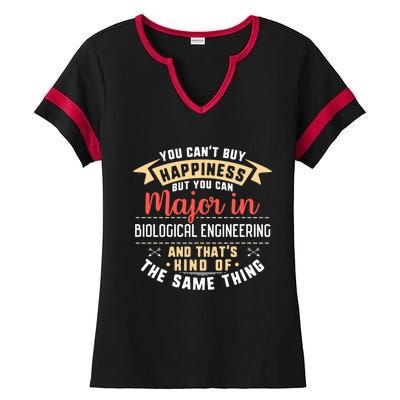 Funny Biological Engineering Major Studengift Graduation Gift Ladies Halftime Notch Neck Tee