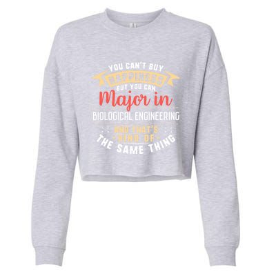 Funny Biological Engineering Major Studengift Graduation Gift Cropped Pullover Crew