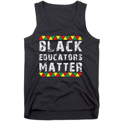 Funny Black Educators Matter Tank Top