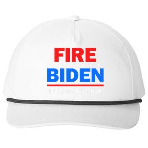 Fire Biden Elect Trump President 2024 Republican Patriot Snapback Five-Panel Rope Hat