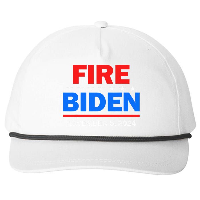 Fire Biden Elect Trump President 2024 Republican Patriot Snapback Five-Panel Rope Hat