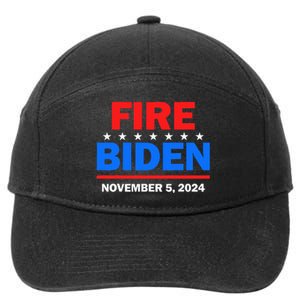 Fire Biden Elect Trump President 2024 Republican Patriot 7-Panel Snapback Hat