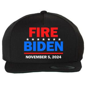 Fire Biden Elect Trump President 2024 Republican Patriot Wool Snapback Cap