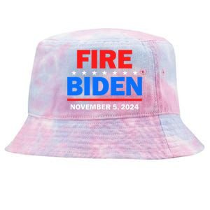 Fire Biden Elect Trump President 2024 Republican Patriot Tie-Dyed Bucket Hat