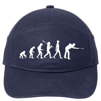 Funny Billiard Evolution Pool Billiard Gift Ideas 7-Panel Snapback Hat