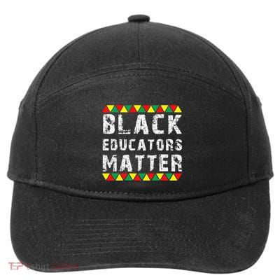 Funny Black Educators Matter 7-Panel Snapback Hat