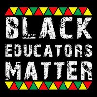 Funny Black Educators Matter Drawstring Bag