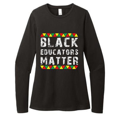 Funny Black Educators Matter Womens CVC Long Sleeve Shirt