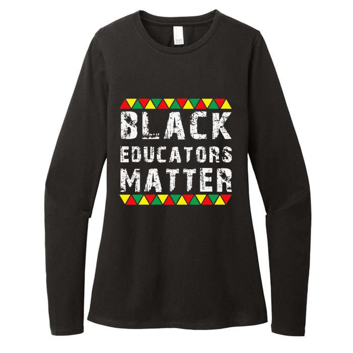 Funny Black Educators Matter Womens CVC Long Sleeve Shirt