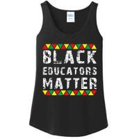 Funny Black Educators Matter Ladies Essential Tank