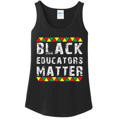 Funny Black Educators Matter Ladies Essential Tank