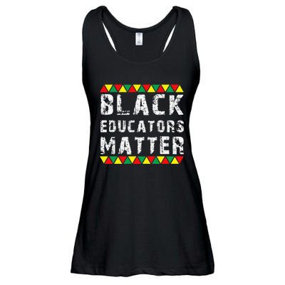 Funny Black Educators Matter Ladies Essential Flowy Tank