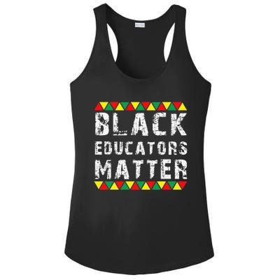 Funny Black Educators Matter Ladies PosiCharge Competitor Racerback Tank