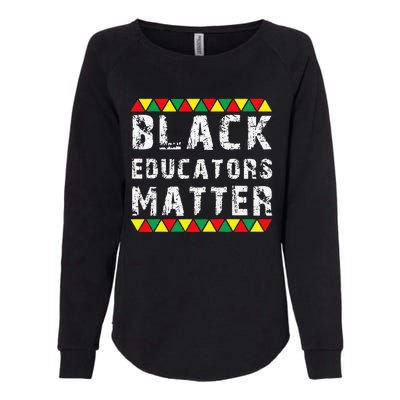 Funny Black Educators Matter Womens California Wash Sweatshirt