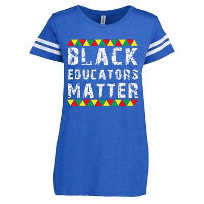 Funny Black Educators Matter Enza Ladies Jersey Football T-Shirt