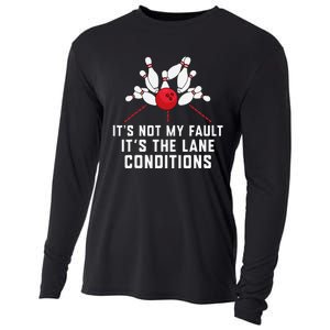 Funny Bowling For Men Women Bowler Team Bowling Lane Spare Cooling Performance Long Sleeve Crew