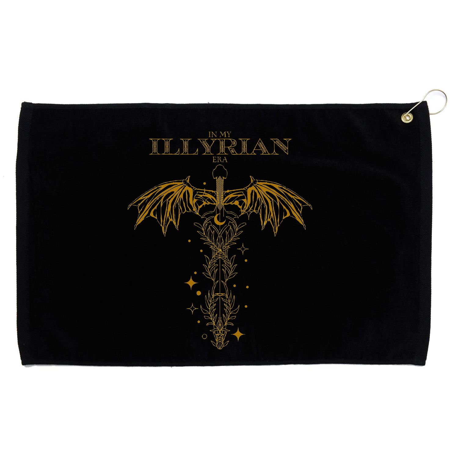 Fantasy Book Fan Perfect Gift For Readers Grommeted Golf Towel