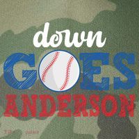 Funny Baseball Fight Down Goes Anderson Legacy Tie Dye Trucker Hat