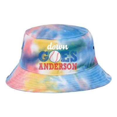 Funny Baseball Fight Down Goes Anderson Tie Dye Newport Bucket Hat