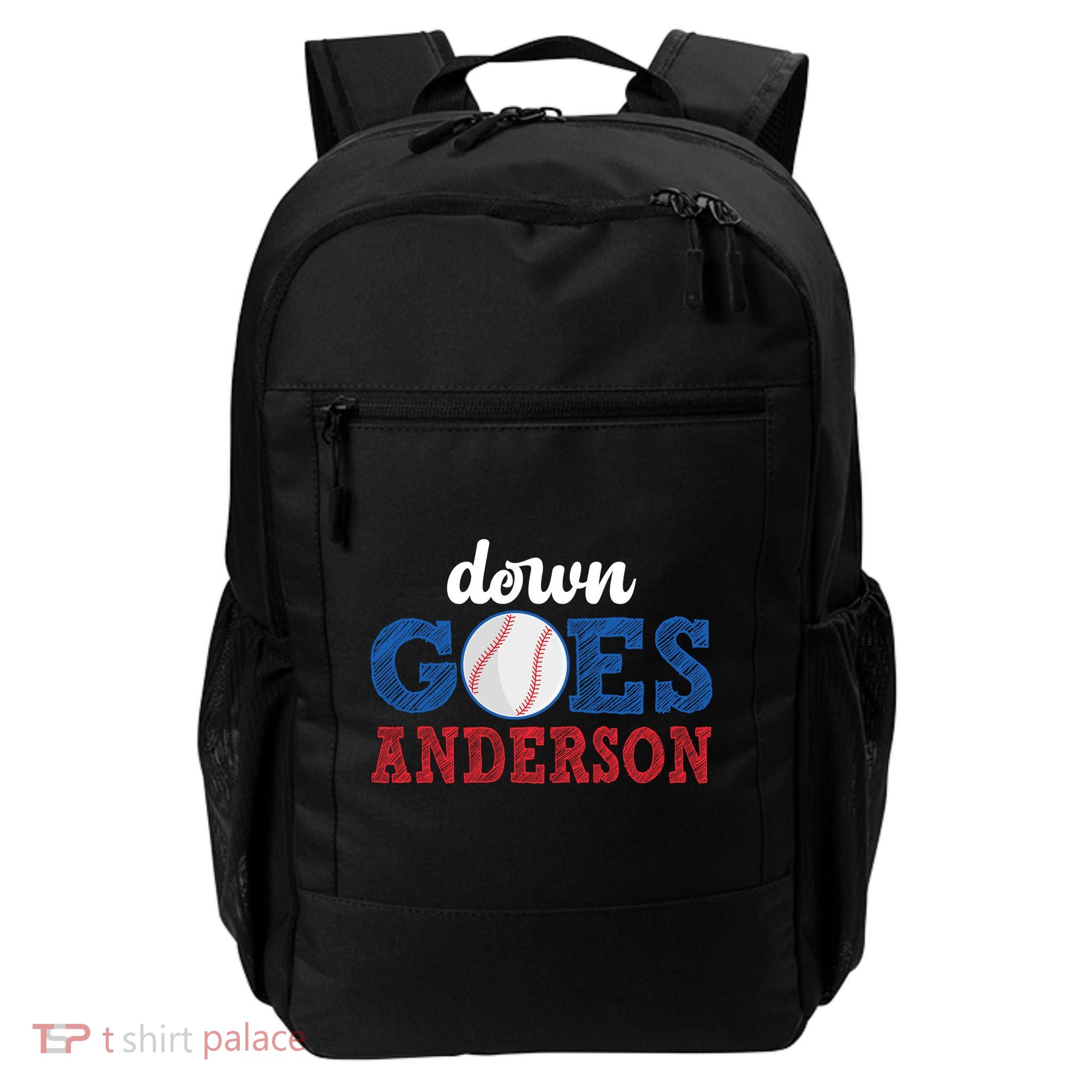 Funny Baseball Fight Down Goes Anderson Daily Commute Backpack