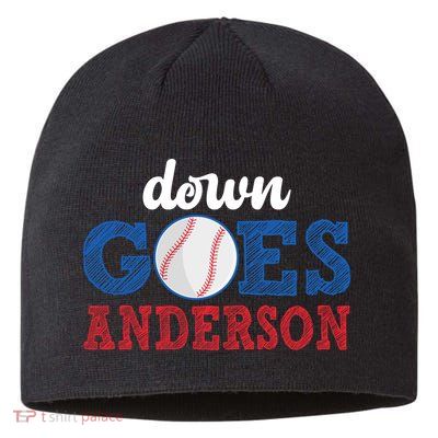 Funny Baseball Fight Down Goes Anderson Sustainable Beanie