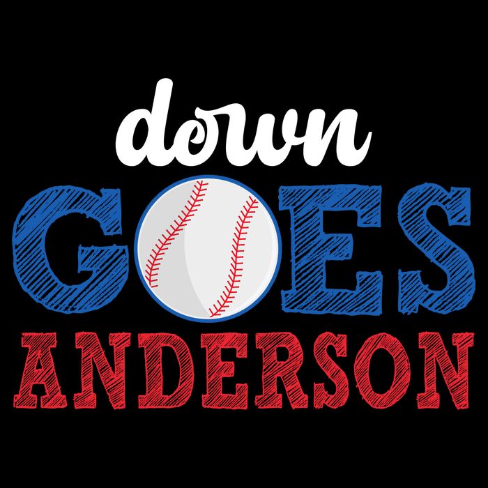 Funny Baseball Fight Down Goes Anderson 16 in Basic Backpack