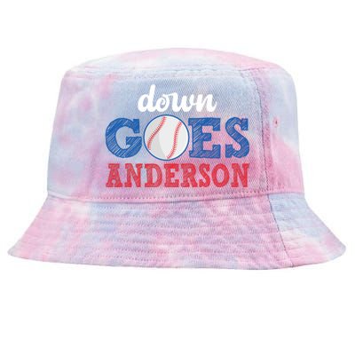 Funny Baseball Fight Down Goes Anderson Tie-Dyed Bucket Hat