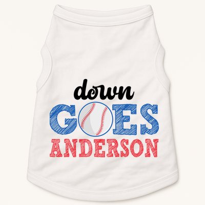 Funny Baseball Fight Down Goes Anderson Doggie Tank