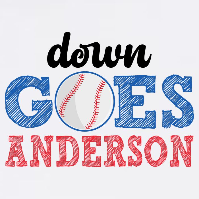 Funny Baseball Fight Down Goes Anderson Long Sleeve Shirt