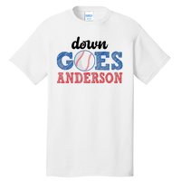 Funny Baseball Fight Down Goes Anderson Tall T-Shirt