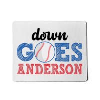 Funny Baseball Fight Down Goes Anderson Mousepad