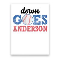 Funny Baseball Fight Down Goes Anderson Poster