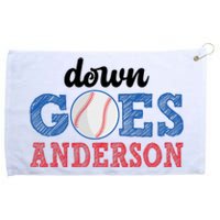 Funny Baseball Fight Down Goes Anderson Grommeted Golf Towel