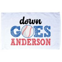 Funny Baseball Fight Down Goes Anderson Microfiber Hand Towel