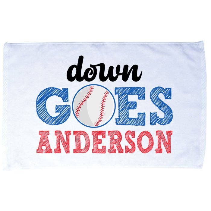 Funny Baseball Fight Down Goes Anderson Microfiber Hand Towel