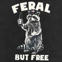 Feral But Free Funny Raccoon Tumbler