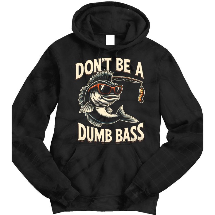 Funny Bass Fishing Stuff Funny Dad Bass Fish Papa Fishing Tie Dye Hoodie