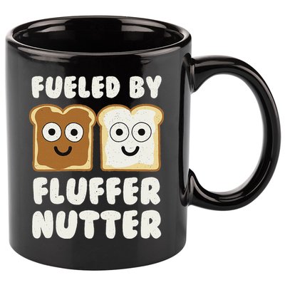 Fueled By Fluffernutter Fluffernutter 11oz C Handle Ceramic Mug