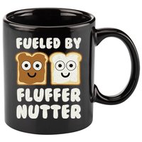 Fueled By Fluffernutter Fluffernutter 11oz C Handle Ceramic Mug