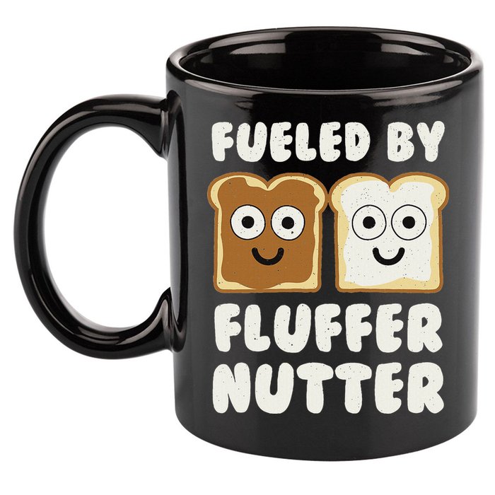 Fueled By Fluffernutter Fluffernutter 11oz C Handle Ceramic Mug