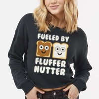 Fueled By Fluffernutter Fluffernutter Cropped Pullover Crew