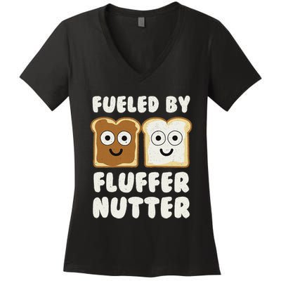 Fueled By Fluffernutter Fluffernutter Women's V-Neck T-Shirt