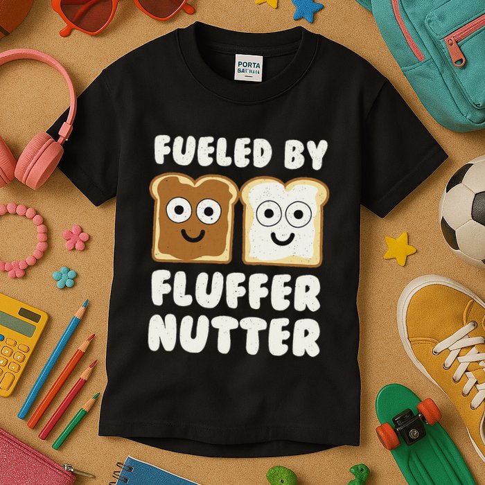 Fueled By Fluffernutter Fluffernutter Kids T-Shirt
