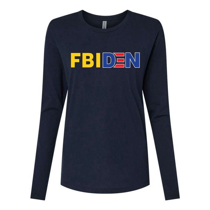 F Biden FBI Fbiden Funny Womens Cotton Relaxed Long Sleeve T-Shirt