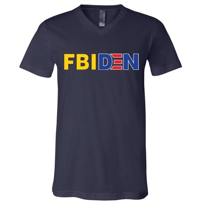 F Biden FBI Fbiden Funny V-Neck T-Shirt
