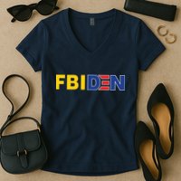 F Biden FBI Fbiden Funny Women's V-Neck T-Shirt
