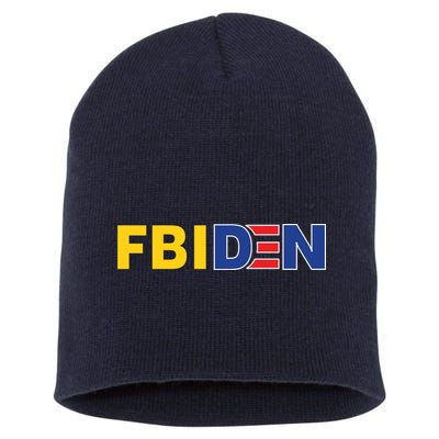 F Biden FBI Fbiden Funny Short Acrylic Beanie