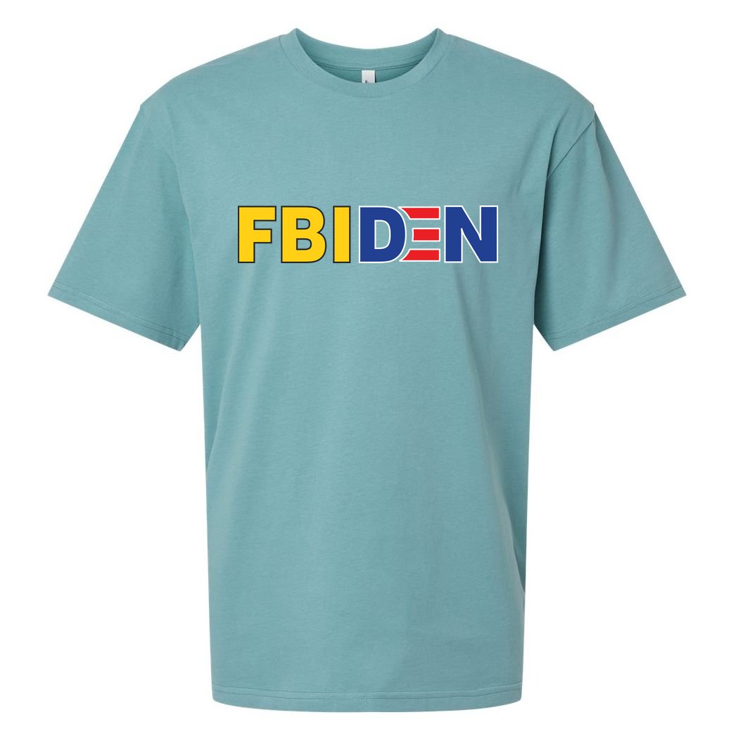 F Biden FBI Fbiden Funny Sueded Cloud Jersey T-Shirt