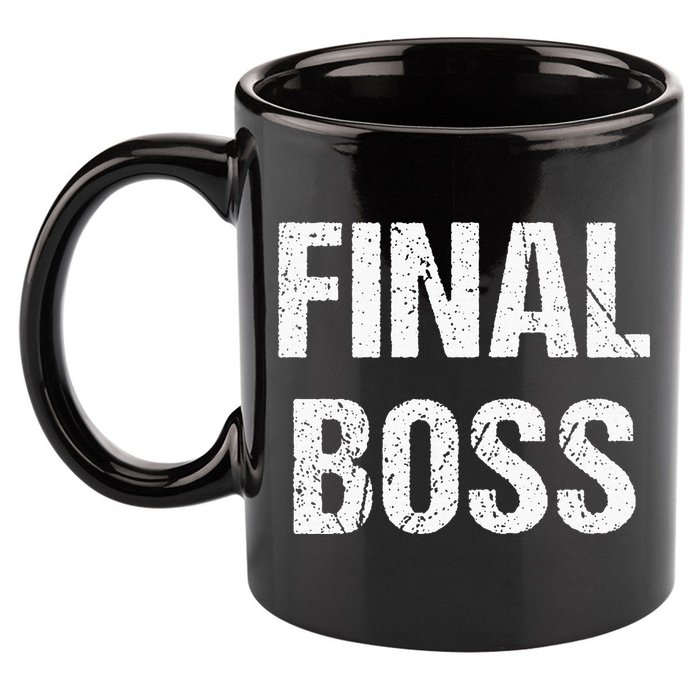 Final Boss 11oz C Handle Ceramic Mug