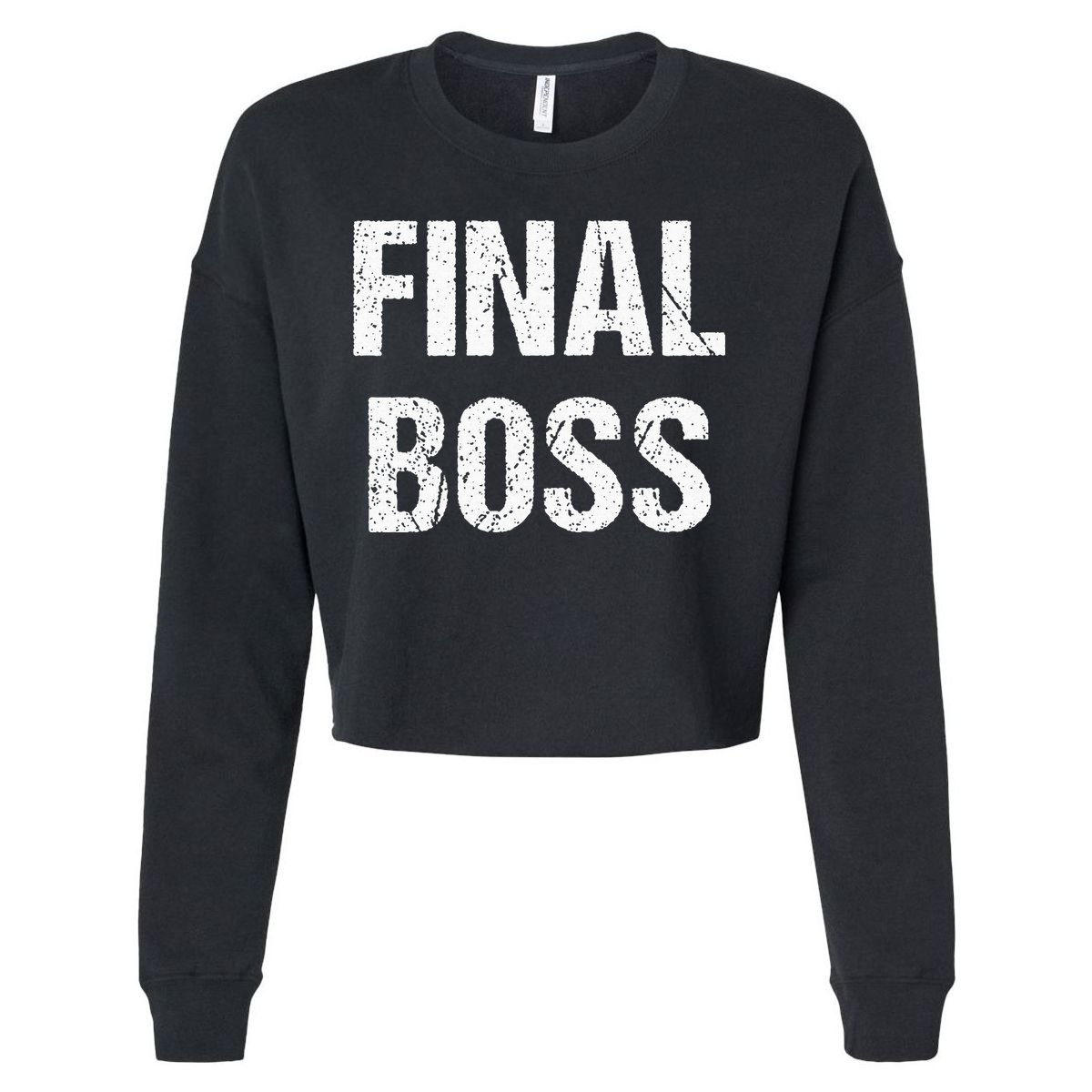 Final Boss Cropped Pullover Crew